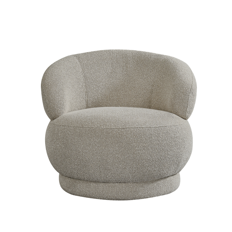 LABEL51 Fauteuil Alvito - Mushroom - Royal Boucle - One Size Alvito
