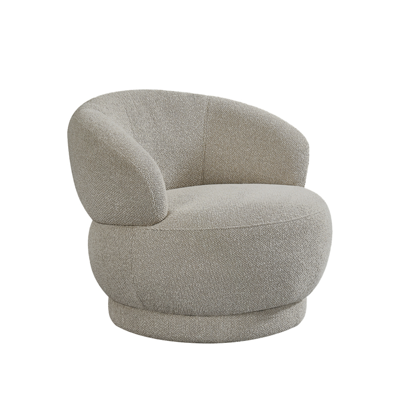 LABEL51 Fauteuil Alvito - Mushroom - Royal Boucle - One Size
