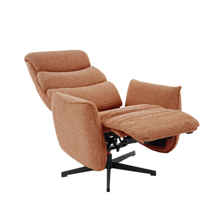 LABEL51 Fauteuil Goteborg - Coral - Royal Boucle - 2-Motorig Royal Boucle
