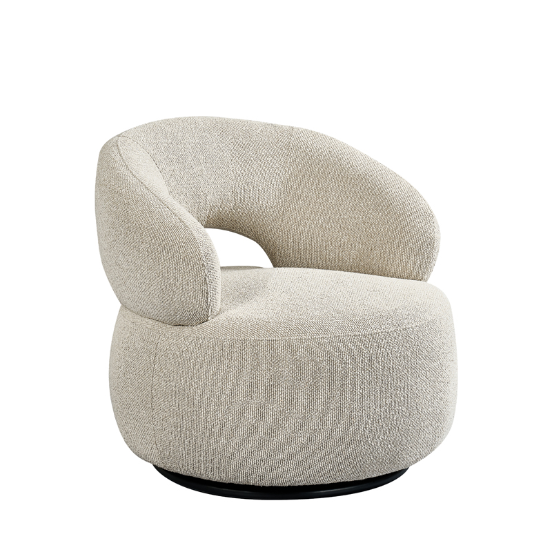 LABEL51 Fauteuil Nusenna - Naturel - Royal Boucle - One size