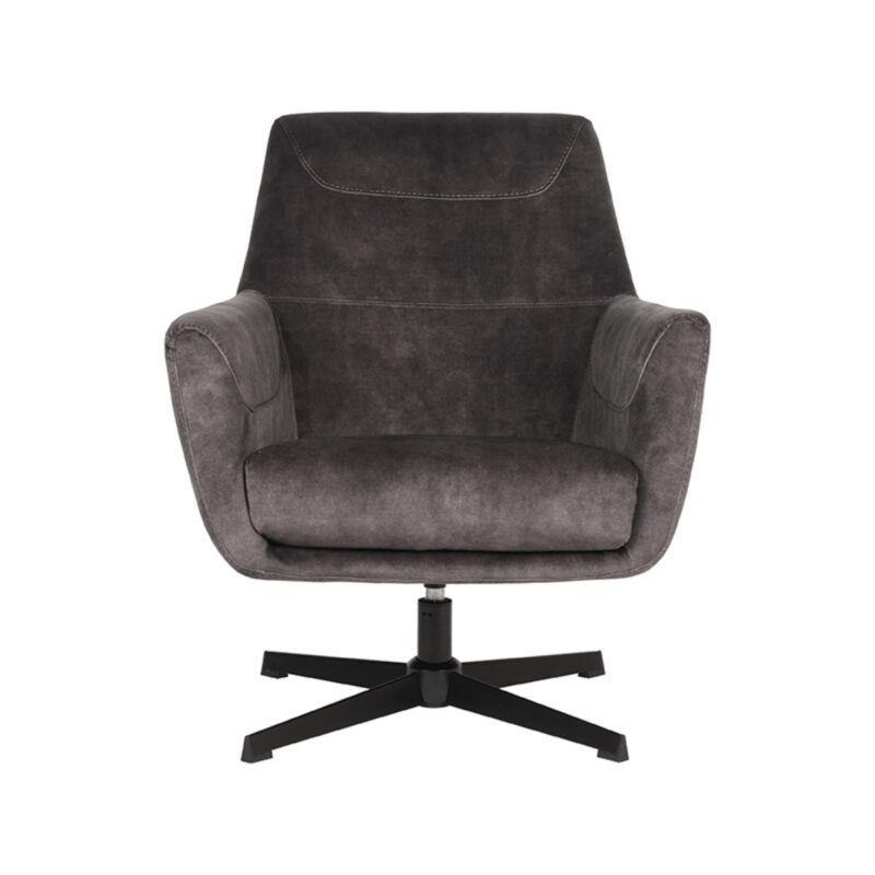 LABEL51 Fauteuil Toby - Antraciet - - One Size