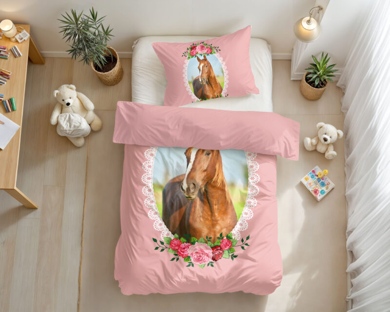 Cute Horse Roze 140 x 200/220 Little Monster