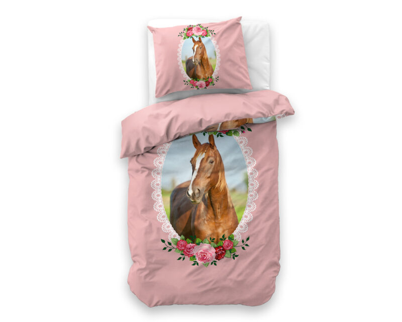 Little Monster Cute Horse Roze 140 x 200/220