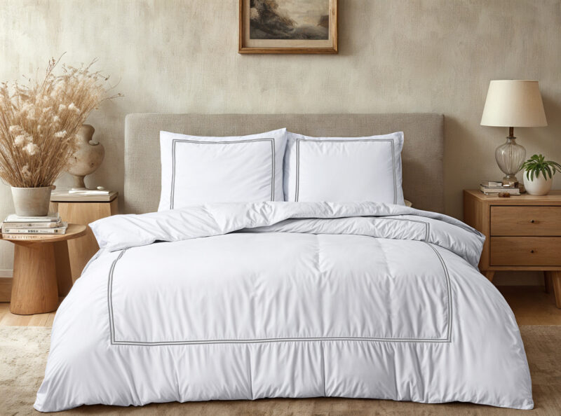 Brata Wit/Grijs Wit 140 x 200/260