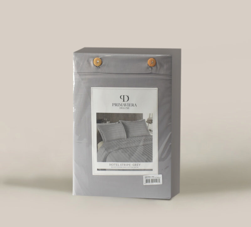 Primaviera Deluxe Hotel Stripe Grijs 200 x 200/260