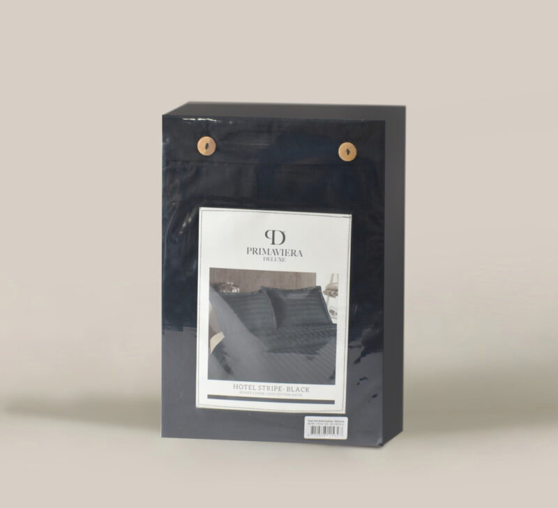 Primaviera Deluxe Hotel stripe Antraciet 200 x 200/260