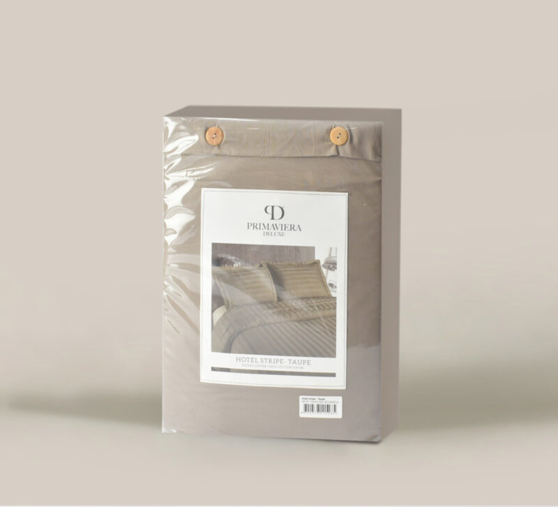 Primaviera Deluxe Hotel stripe Taupe 140 x 200/260