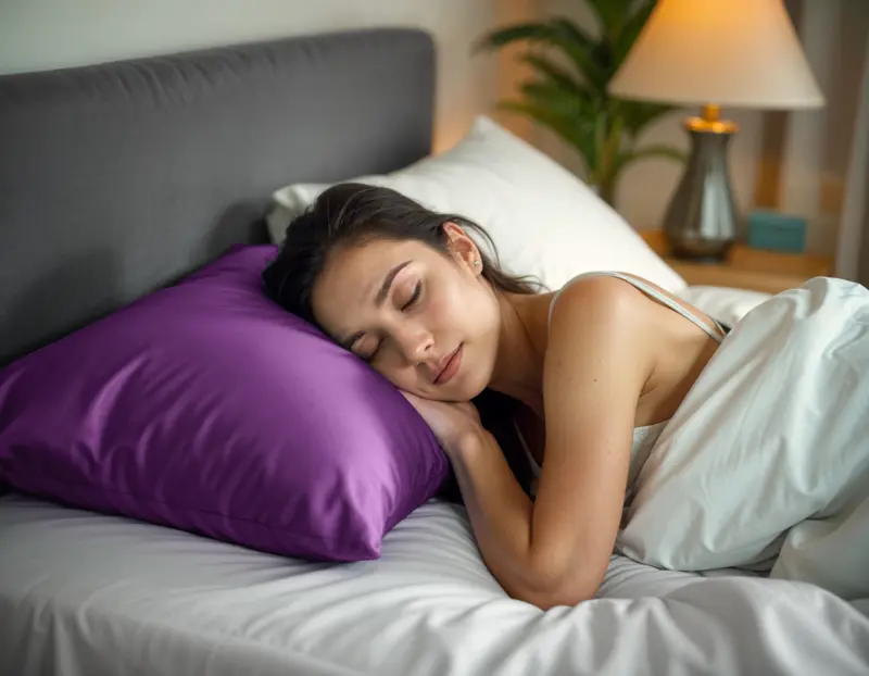 Purple Pillo Beauty kussensloop Paars 60 x 70