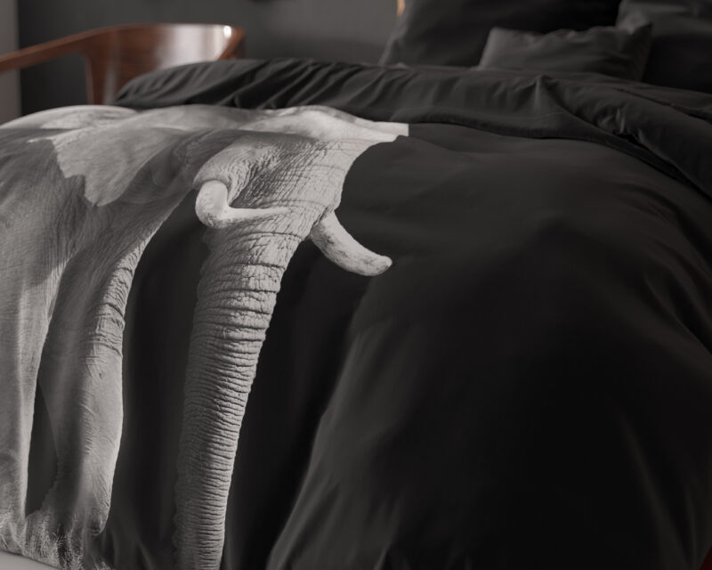 Sleeptime Elephant Zwart 200 x 220