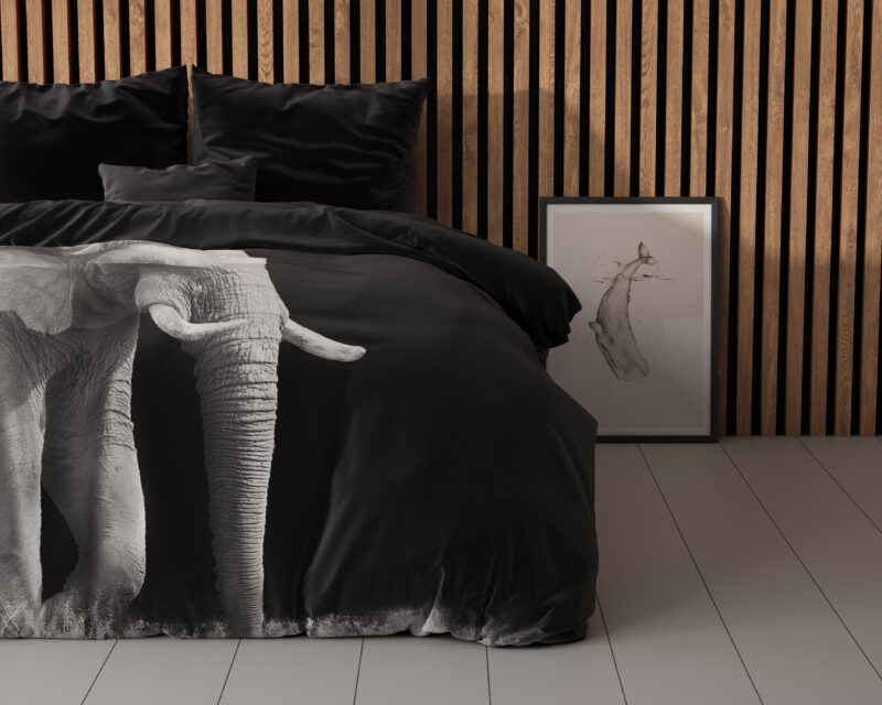Sleeptime Elephant Zwart 200 x 220