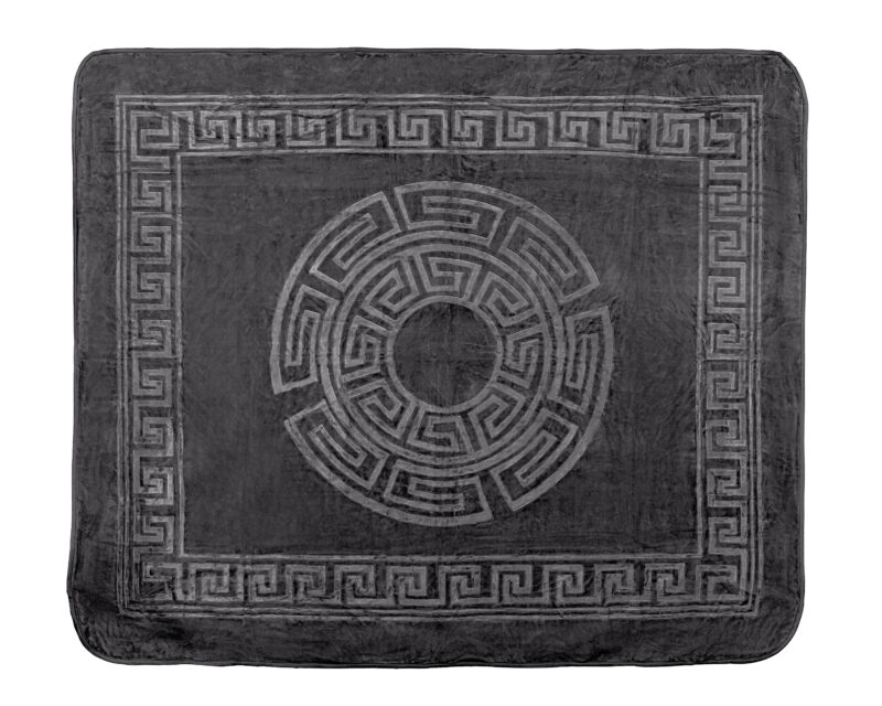 Embossed Zeta Deken Antraciet 200 x 240