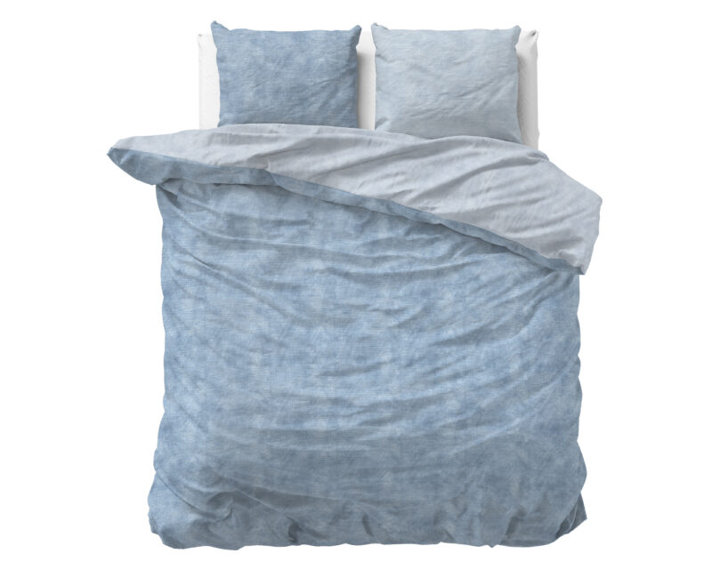 Flanel Washed Cotton Blauw 240 x 200/220 Sleeptime