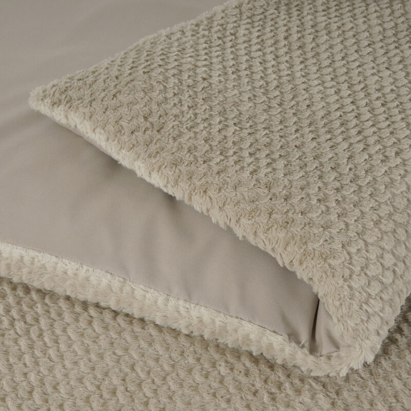 Sleeptime Fur Teddy Taupe 140 x 220