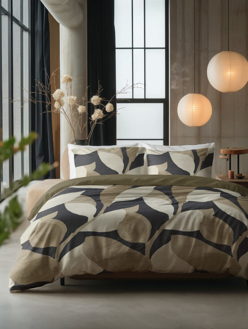 Graphic Garden Antraciet 200 x 200/220 Sleeptime