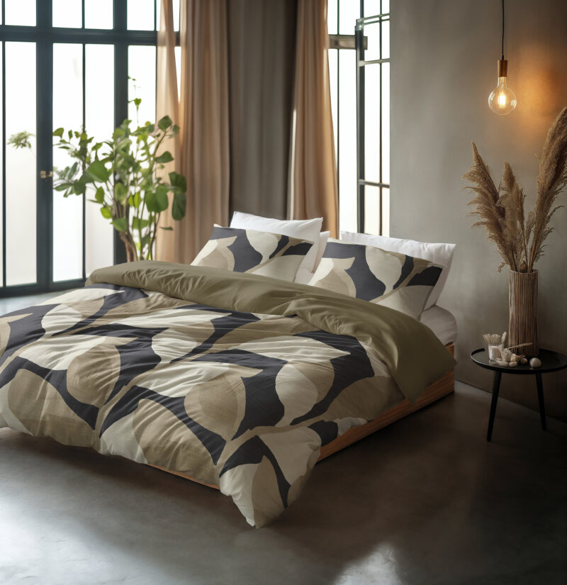 Graphic Garden Antraciet 200 x 200/220