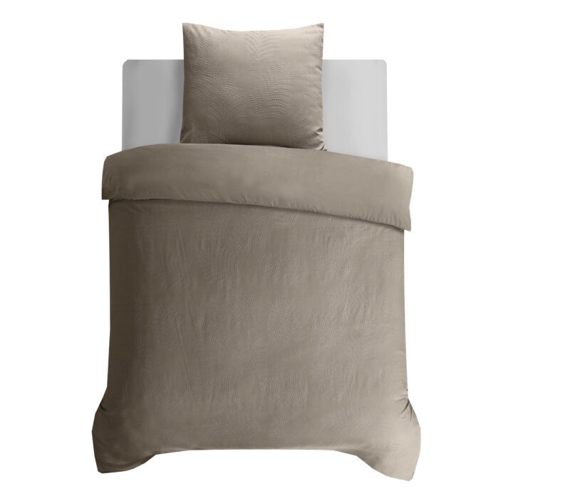 Leaves 3D Taupe/Grijs 140 x 200/220 Sleeptime