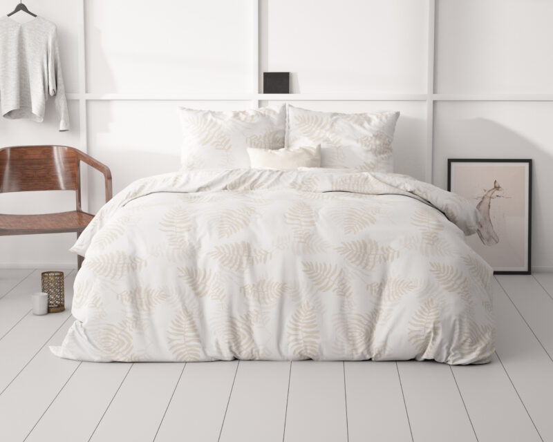 Sleeptime Leaves light Wit 200 x 200/220