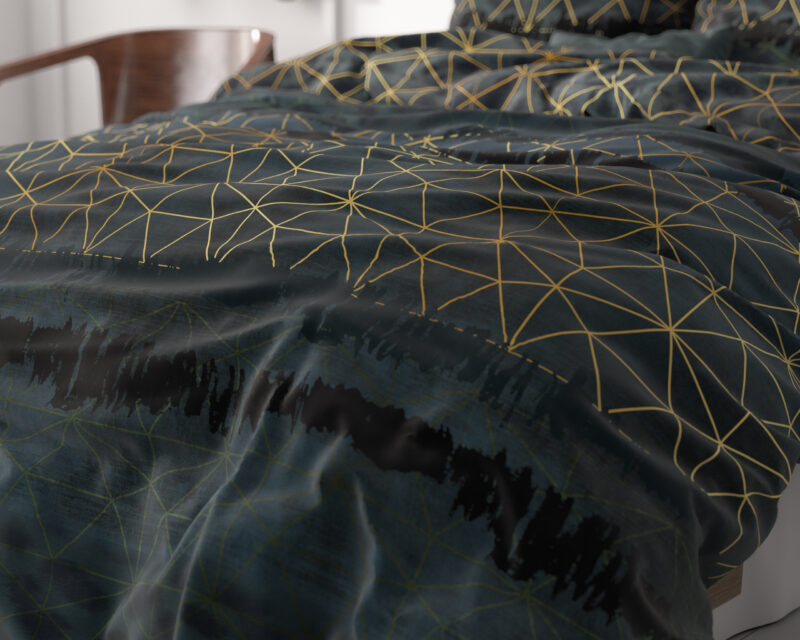 Sleeptime Leopard Deco Donker Groen 240 x 220