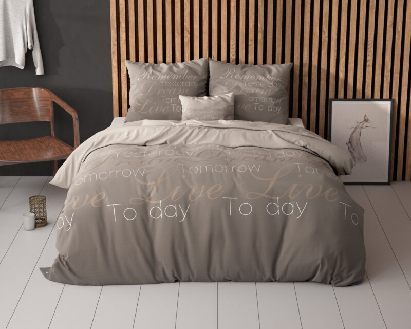 Live Today Taupe 240 x 220 Sleeptime