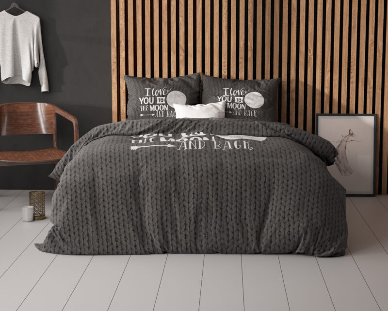 Moon And Back Antraciet 140 x 200/220 Sleeptime