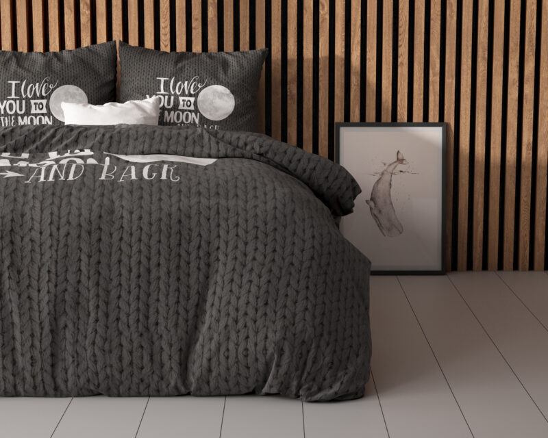 Sleeptime Moon and Back Antraciet 140 x 220