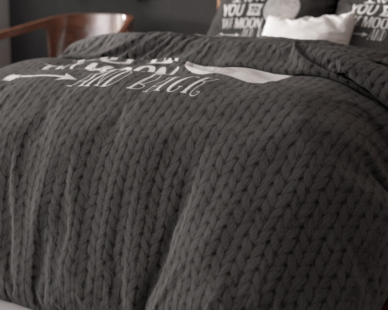 Sleeptime Moon and Back Antraciet 240 x 220