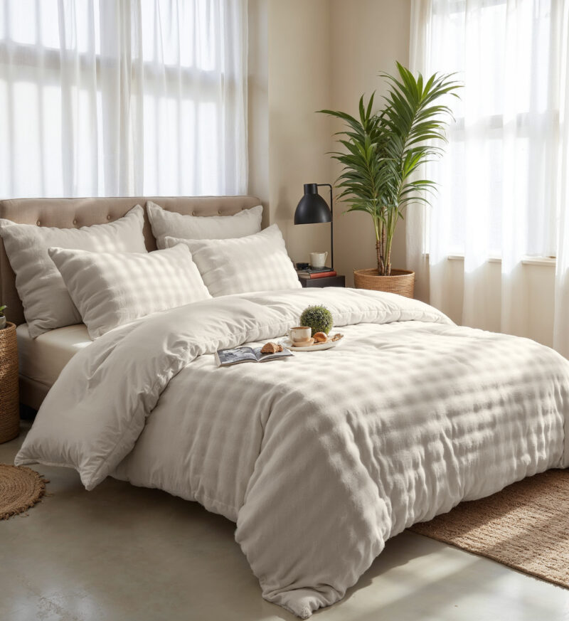 Sleeptime Pompom Beige 140 x 220