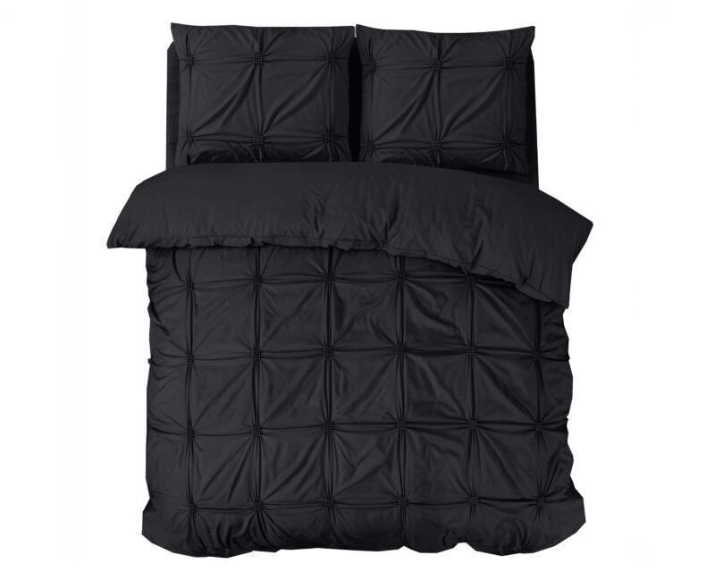 Sleeptime Punch Pintuck Zwart 200 x 200/220