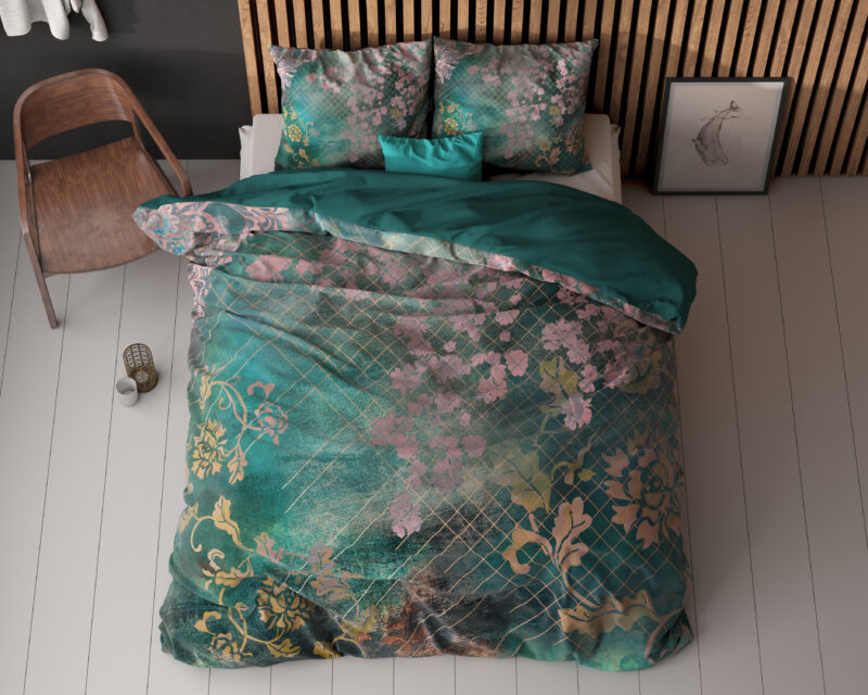 Raddison Flower Groen 200 x 200/220 Sleeptime