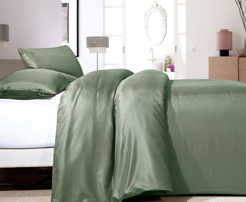 Satin Point Groen 140 x 220