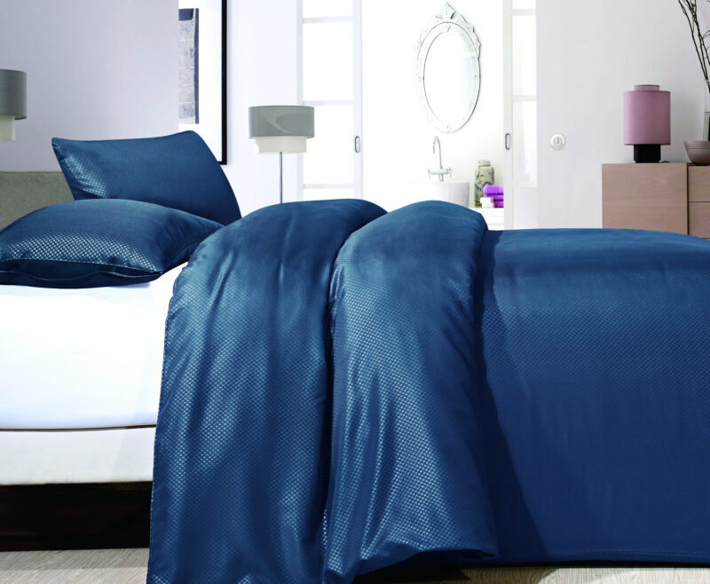 Satin Point Navy 140 x 220