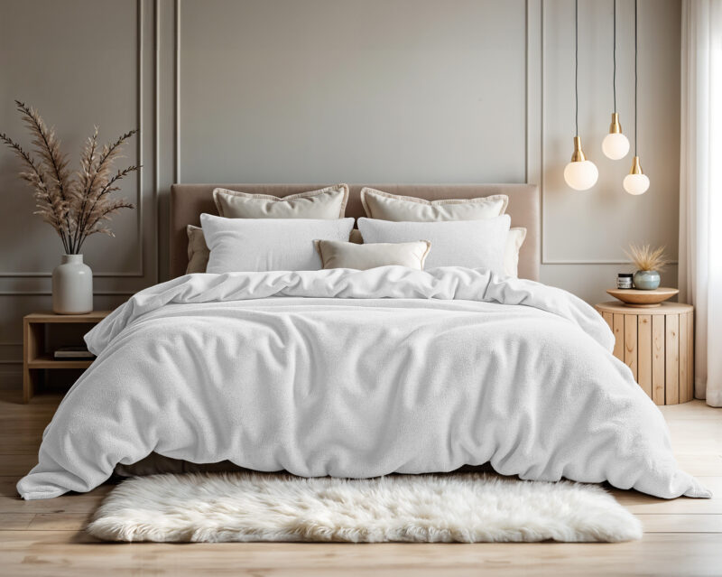 Sleeptime Teddy Katoen Wit 240 x 200/220