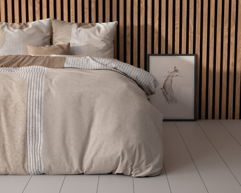 Teddy Print Crème 200 x 200/220 Sleeptime