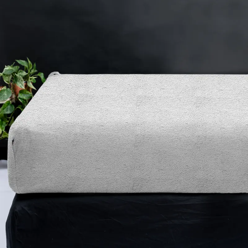 Teddy hoeslaken Grijs 90 x 200