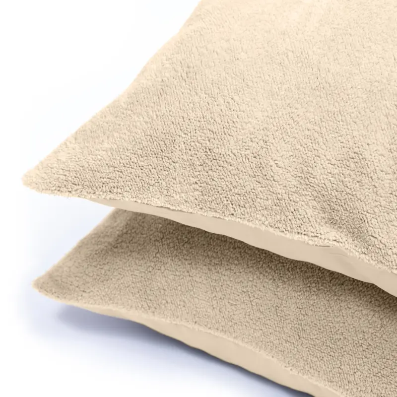 Teddy kussenslopen 2pack Taupe 60 x 70