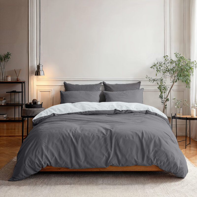 Twin Face Grijs/Antraciet 240x220 Sleeptime