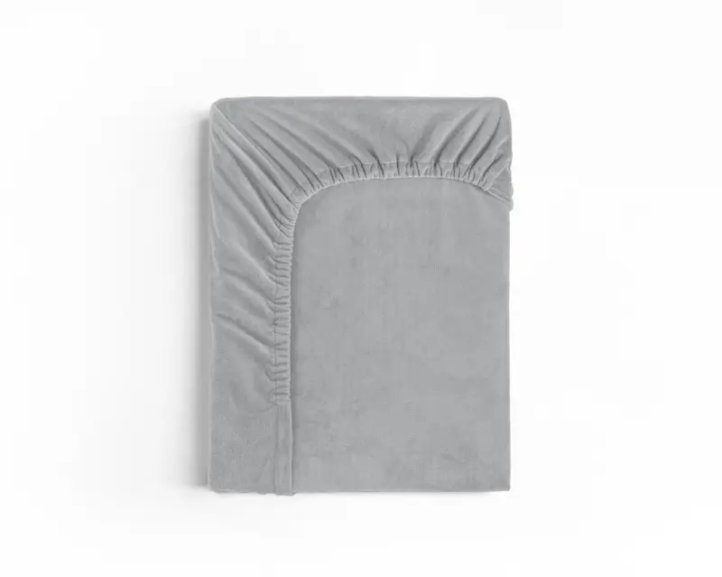 Velvet Hoeslaken Grijs 160 x 200