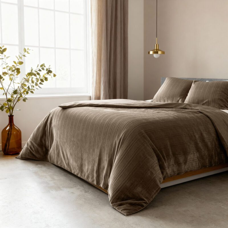 Sleeptime Velvet Lining Taupe 140 x 220