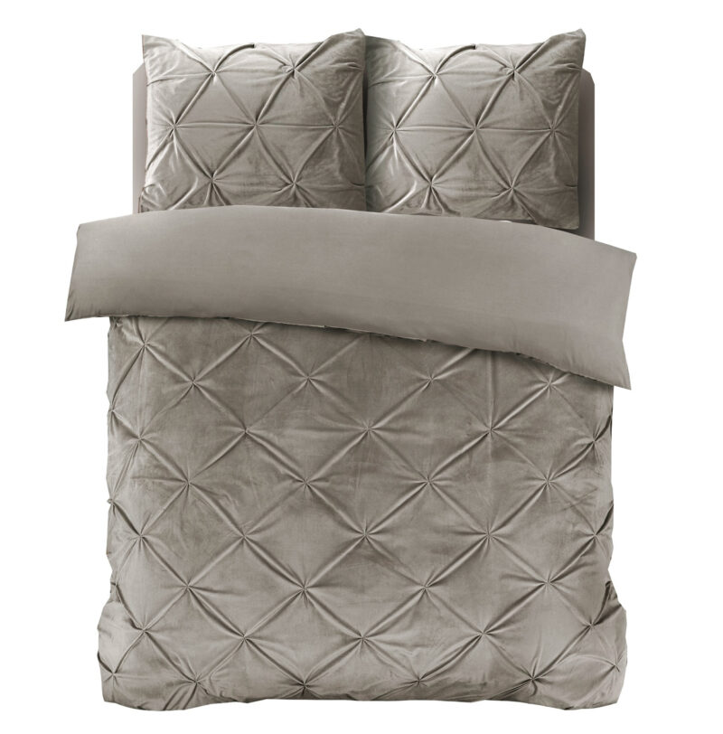 Sleeptime Velvet Pintuck Zand 200 x 200/220