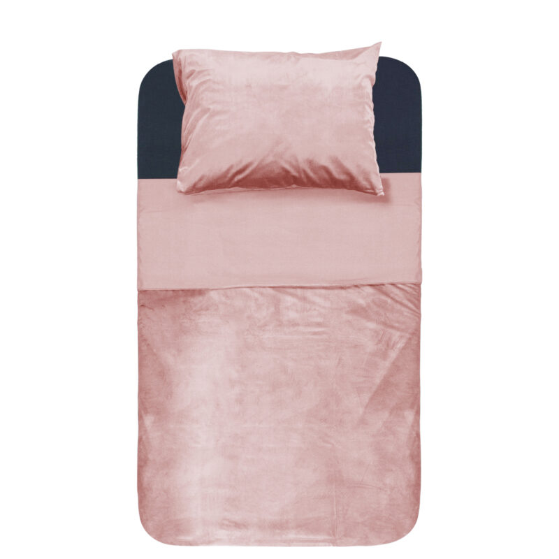 Velvet Piping Soft Pink 140 x 220 Sleeptime