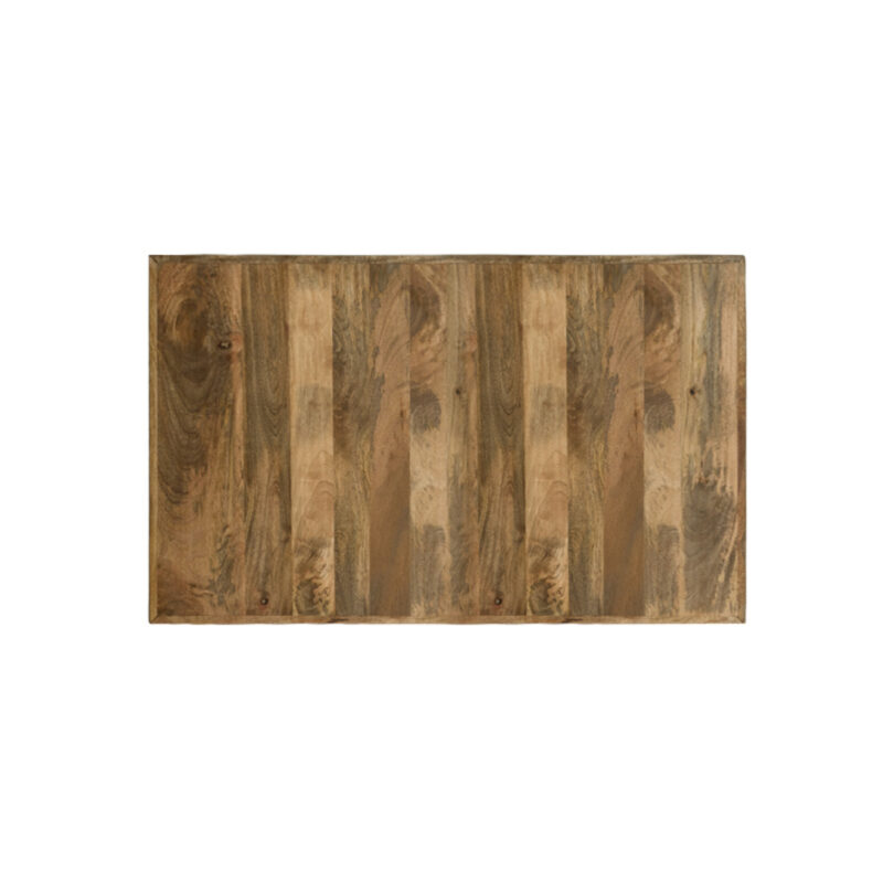 LABEL51 Eetkamertafel Tafelblad Straight Edge - Naturel - Mangohout - 120 cm Straight Tafelblad Straight Edge