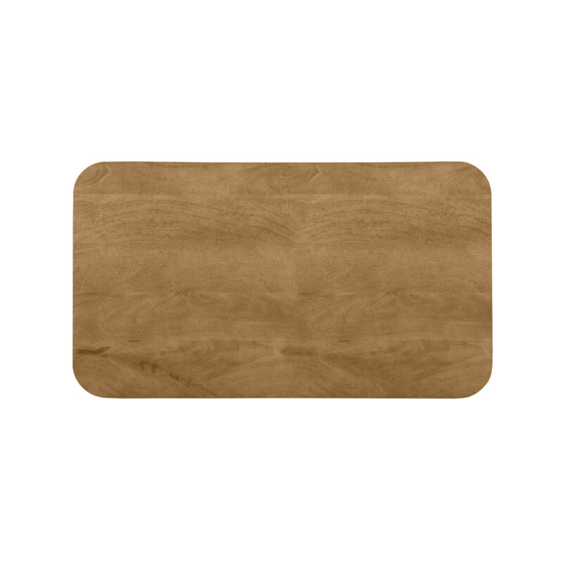 LABEL51 Eetkamertafel Tafelblad Sloppy Edge - Naturel - Mangohout - 120 cm Sloppy Tafelblad Sloppy Edge