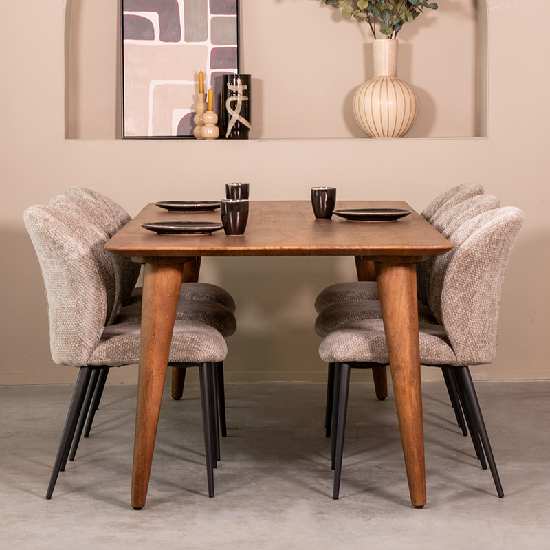 Eetkamertafels Mangohout