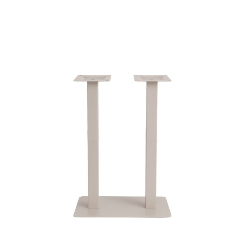 LABEL51 Eetkamertafel Tafelpoot Dubbel - Taupe - Metaal - Dubbel - 108 cm