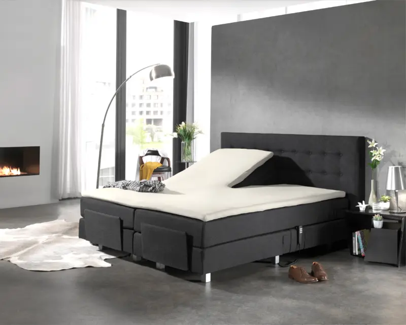 Splittopper Katoen Hoeslaken Creme 160 x 210