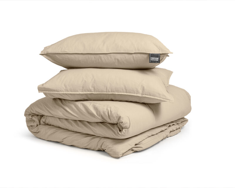 Dreamhouse Stone washed Zand 140 x 220