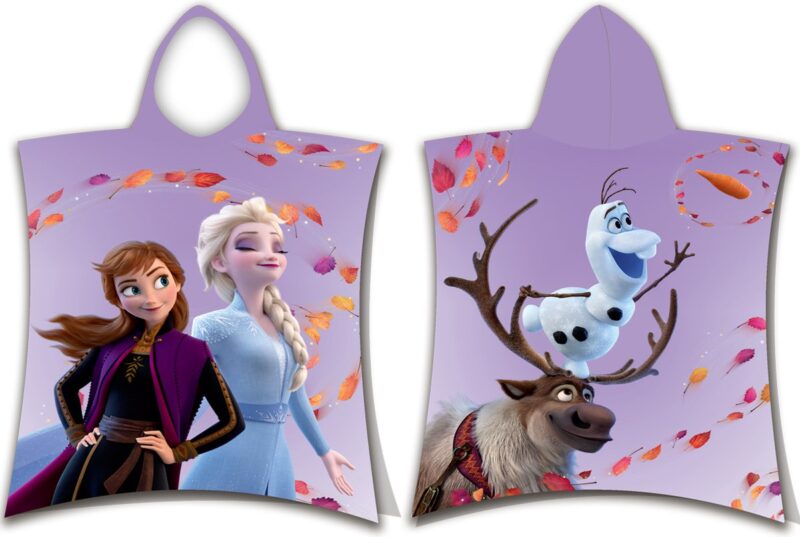 Frozen Leafs Poncho 50 x 115 cm - katoen