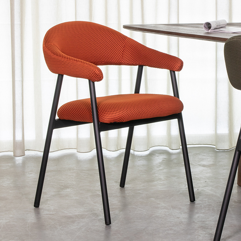 LABEL51 Eetkamerstoel Amaze - Rust - - Zwart Metalen Frame