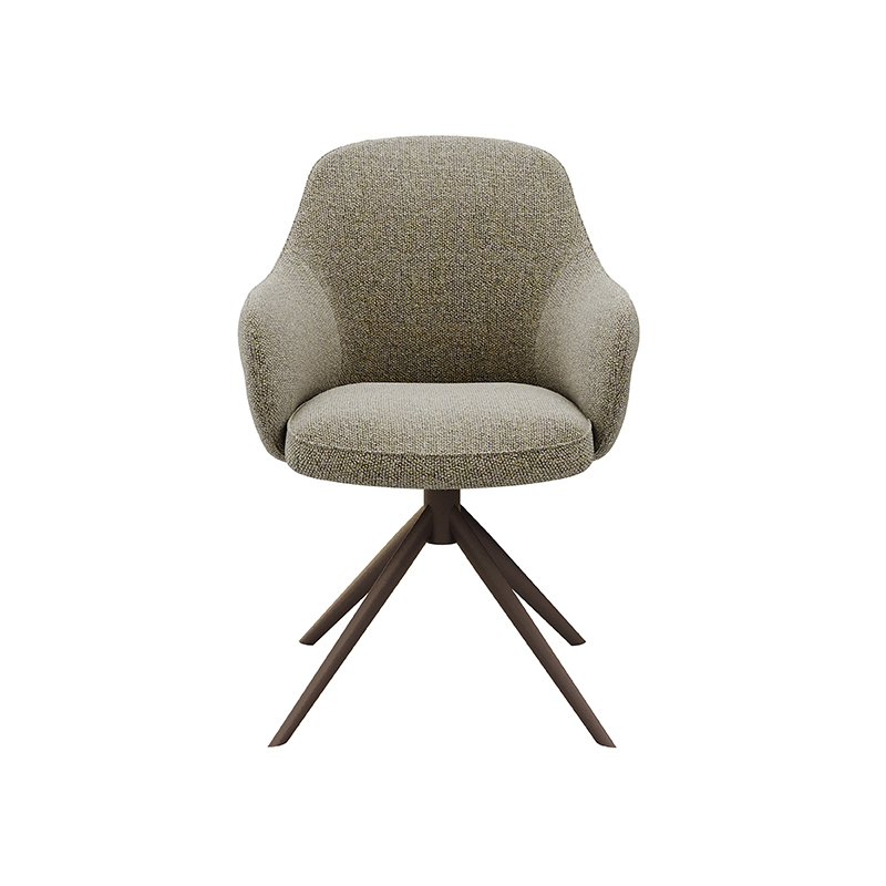 LABEL51 Eetkamerstoel Bern - Mushroom - - Brons Metalen Frame