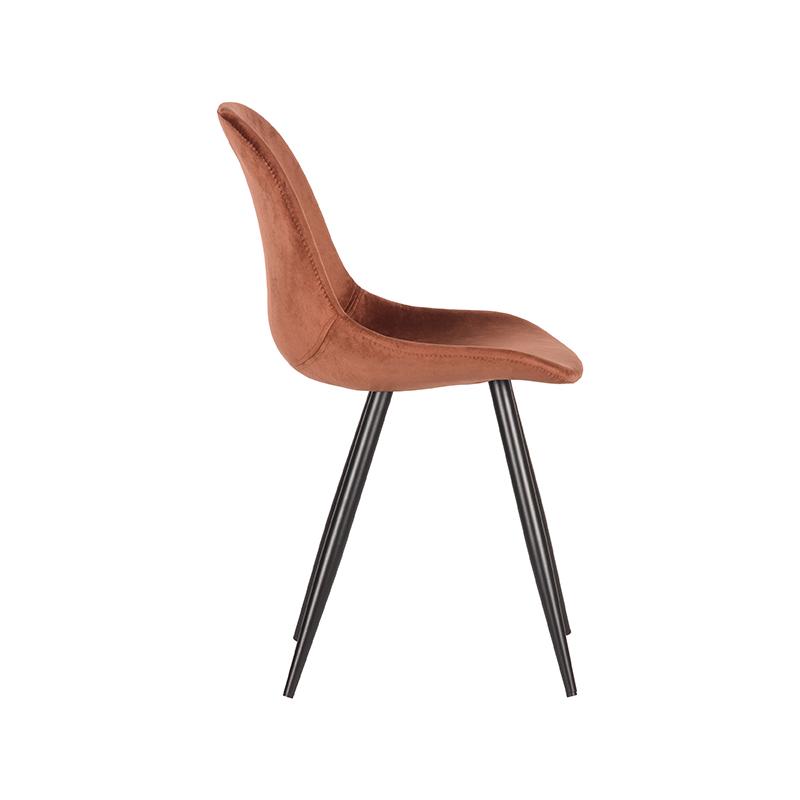 LABEL51 Eetkamerstoel Capri - Rust - - Zwart Metalen Frame Capri